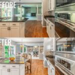 kitchen before and after staging