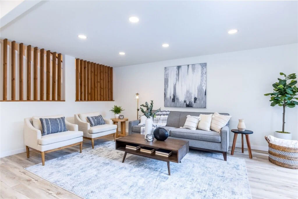 Staged living room in Redmond by IntExt Staging